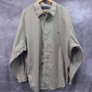 Ralph Lauren Green and Tan Plaid Dress Shirt Size 2XLT